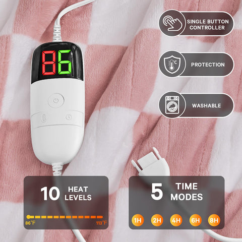 OCTROT LCD control panel for easy 10 heat levels and settings.