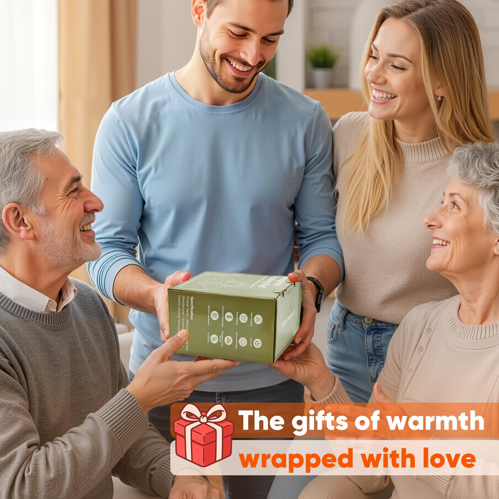 OCTROT weighted heating pad gift idea highlighting versatile use for loved ones.