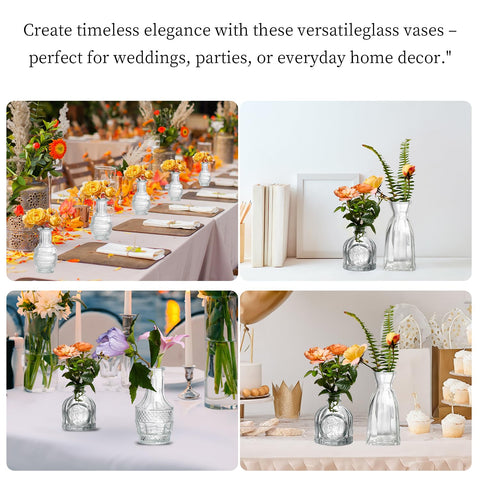 ODBCYWM crystal mini vase showcasing a single stem for intimate gatherings.