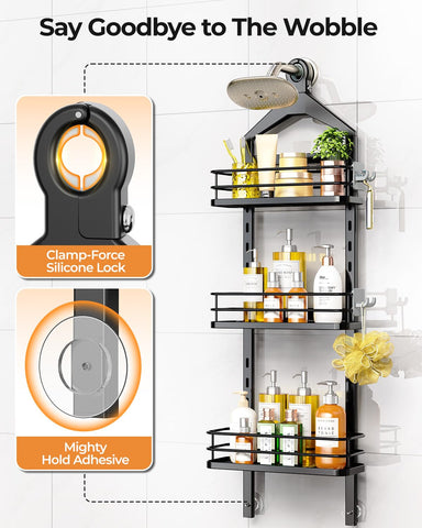 ODesign adhesive sticker-secure installation keeps the caddy steady.