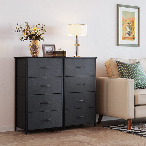ODK dresser is easy to assemble with fabric drawer setup.