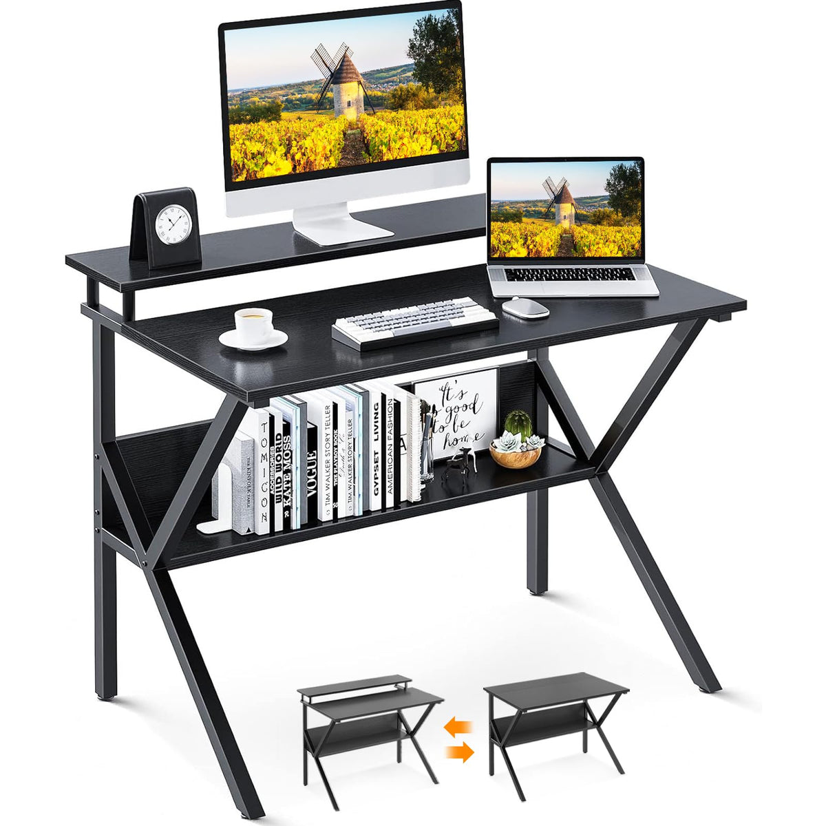 ODK Small Desk showcases compact design for tight spaces and organized setup.