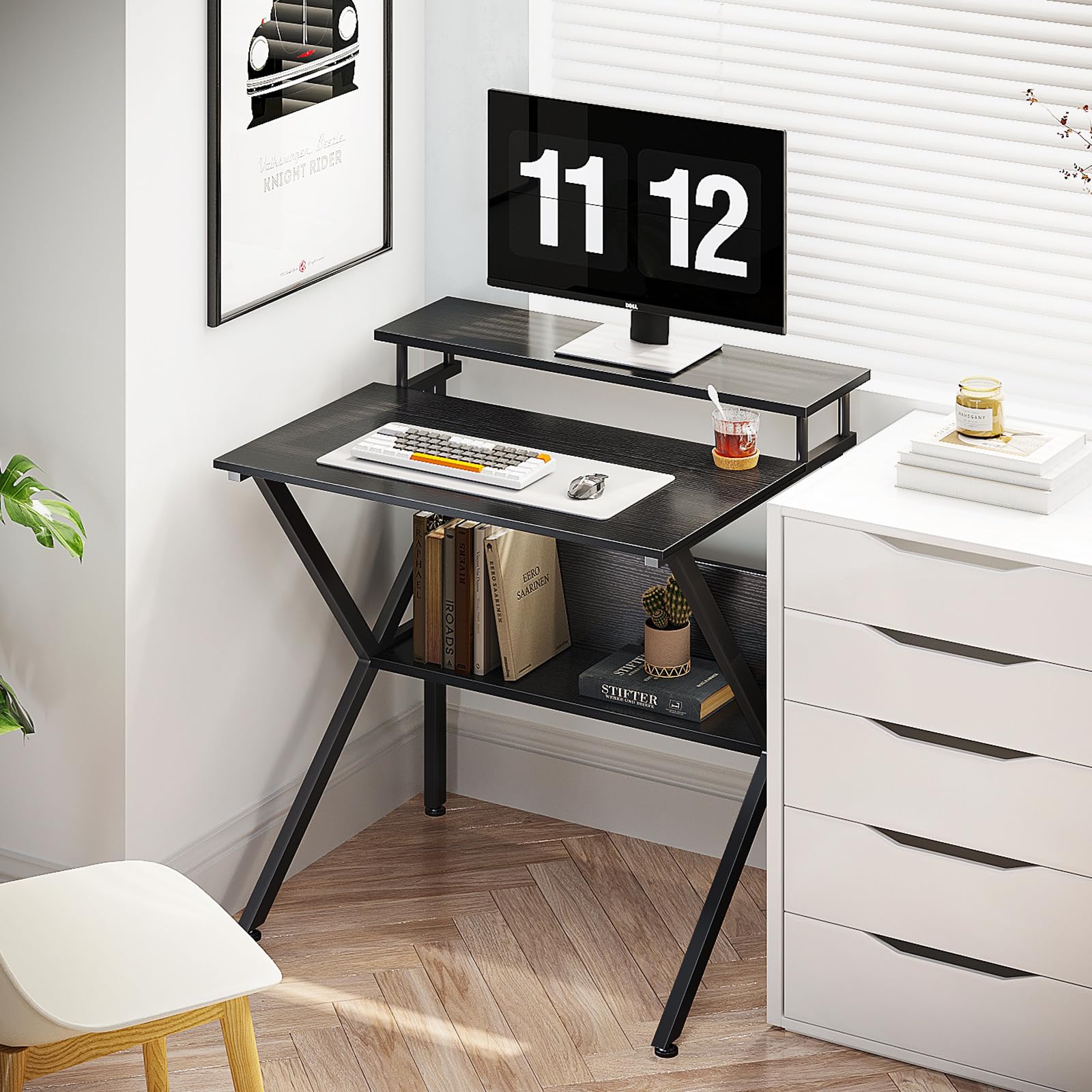 ODK Small Desk space-saving layout helps maximize a small home office.