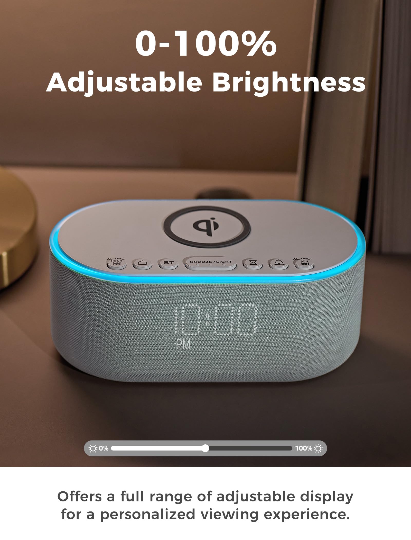 Odokee Cloud Blue Clock 8-color nightlight creates tranquil ambiance