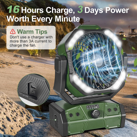 Odoland fan remote control for easy operation up to 16 feet.