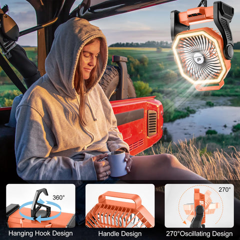 Odoland hanging hook demonstrates flexible placement for camping comfort.