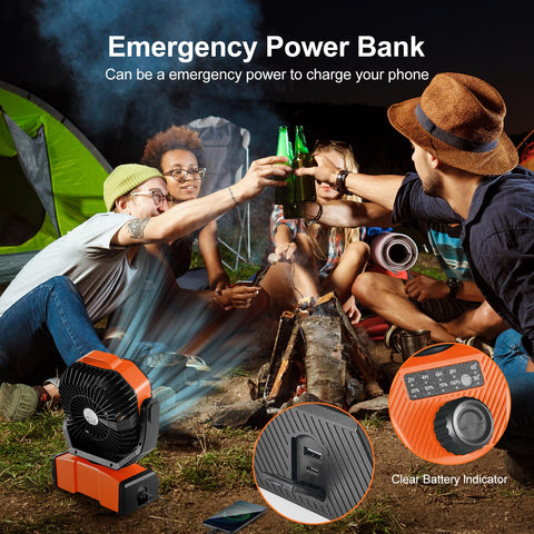 Odoland lightweight portable fan ideal for travel, camping, and RV use.