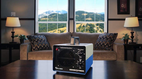 OdorFree Villa 3000 unoccupied-use guidance for safe operation in empty rooms.