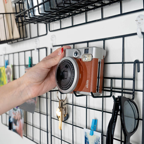 Odoxia grid wall decor for kitchen and living room organization.