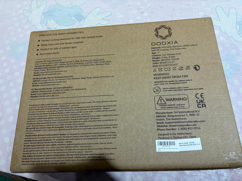 ODOXIA Kids Sensory Rocking Chair packaging and quick setup
