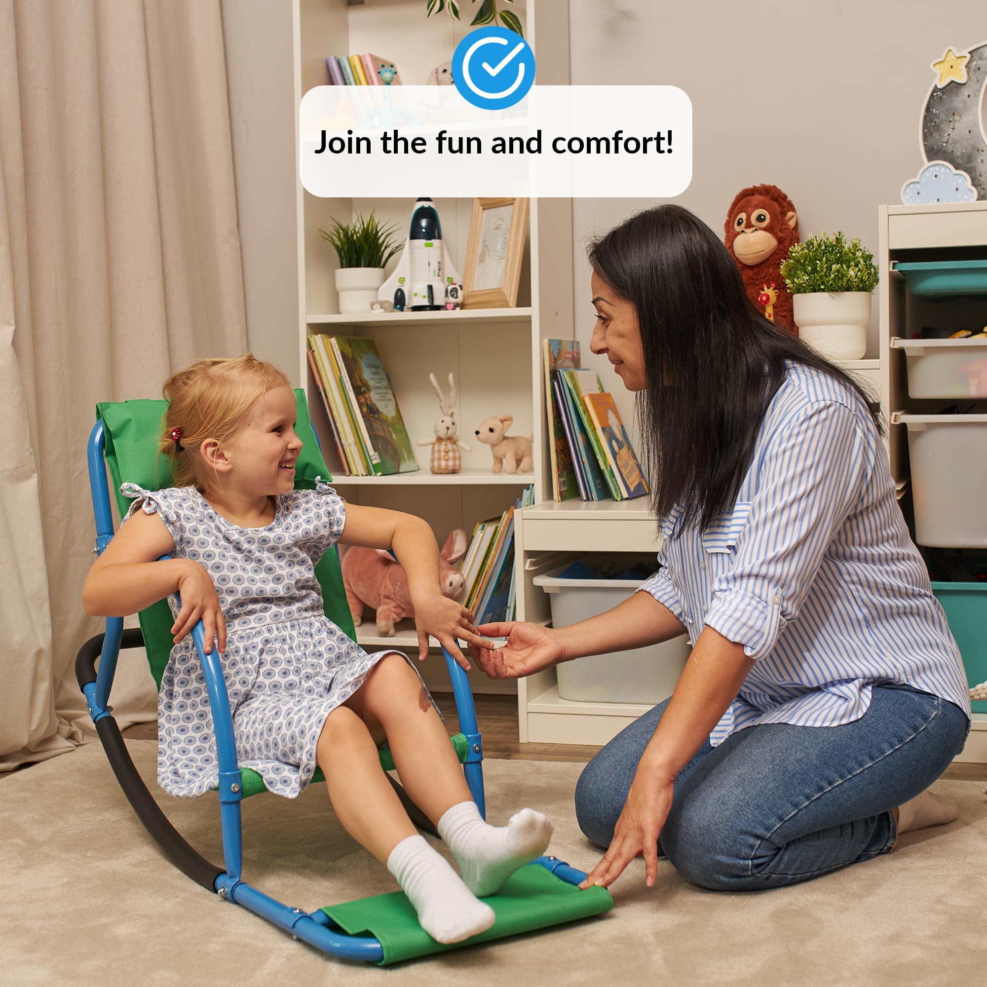 ODOXIA Kids Sensory Rocking Chair safe assembly and sturdy build