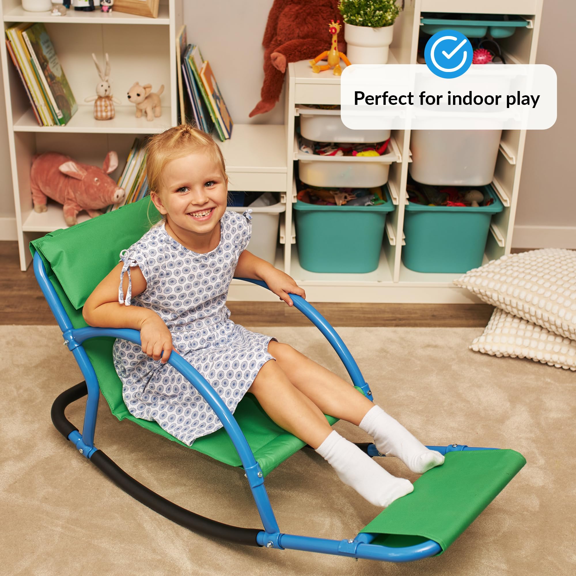 ODOXIA Kids Sensory Rocking Chair side view for focused activity