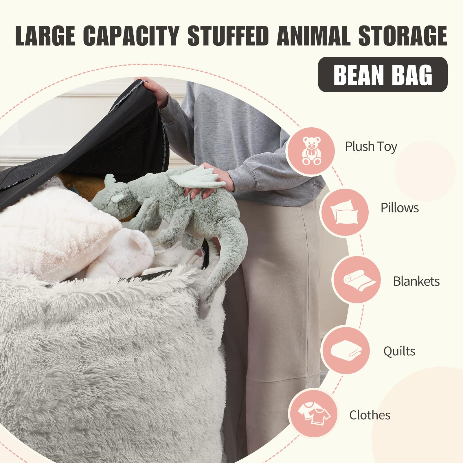 ODreamyDogs cover with pocket for magazines or tablets during downtime