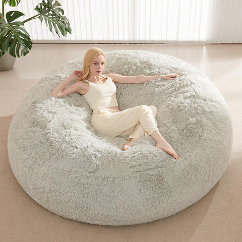ODreamyDogs bean bag cover with waterproof faux fur for cozy lounging