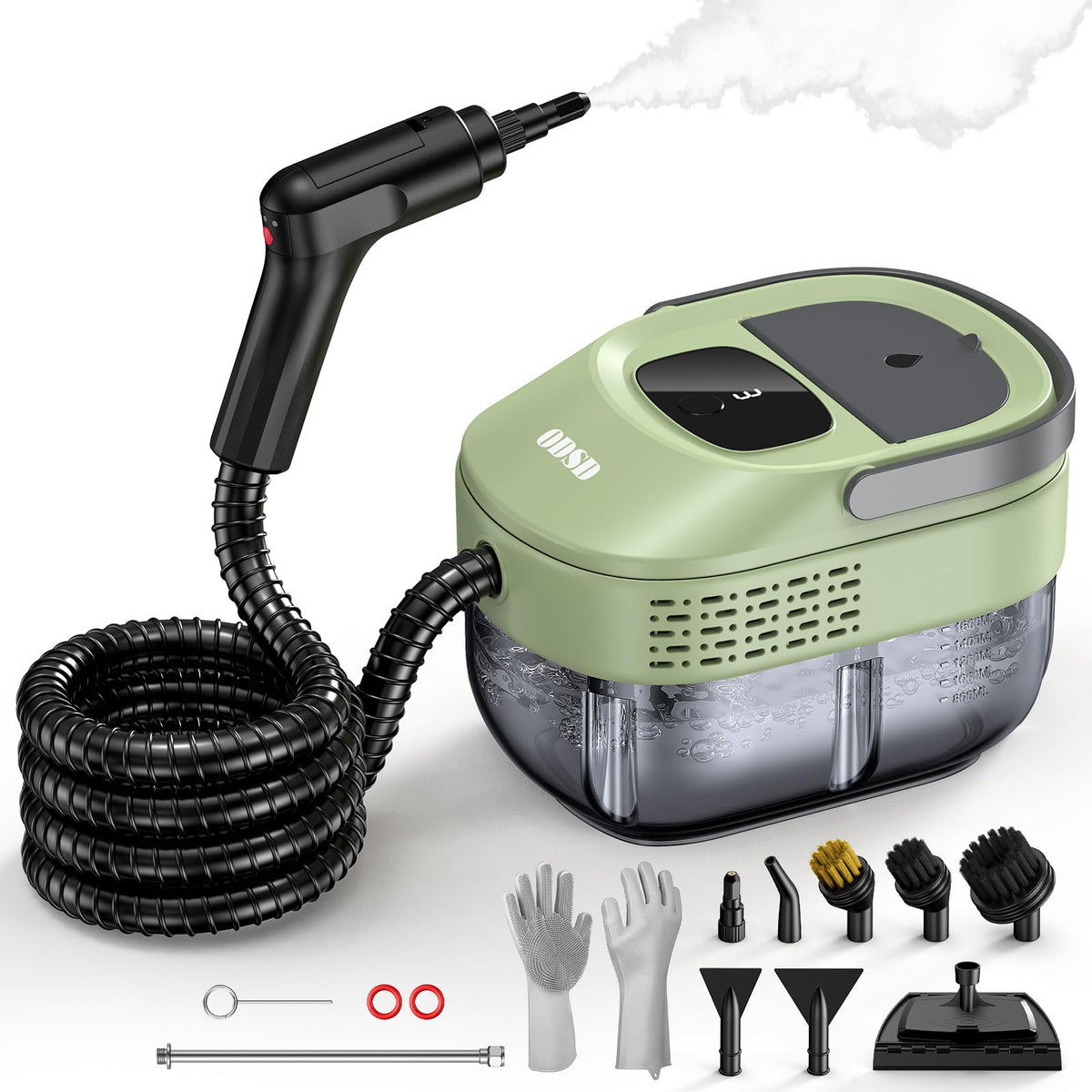 ODSD steam cleaner handheld usage for quick home cleaning