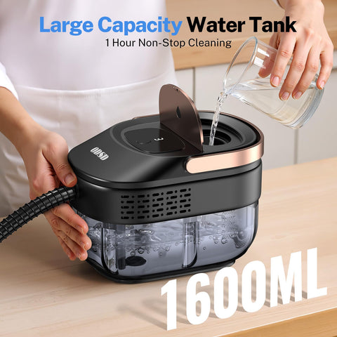 ODSD steam cleaner tile cleaning action demonstrates grime dissolution