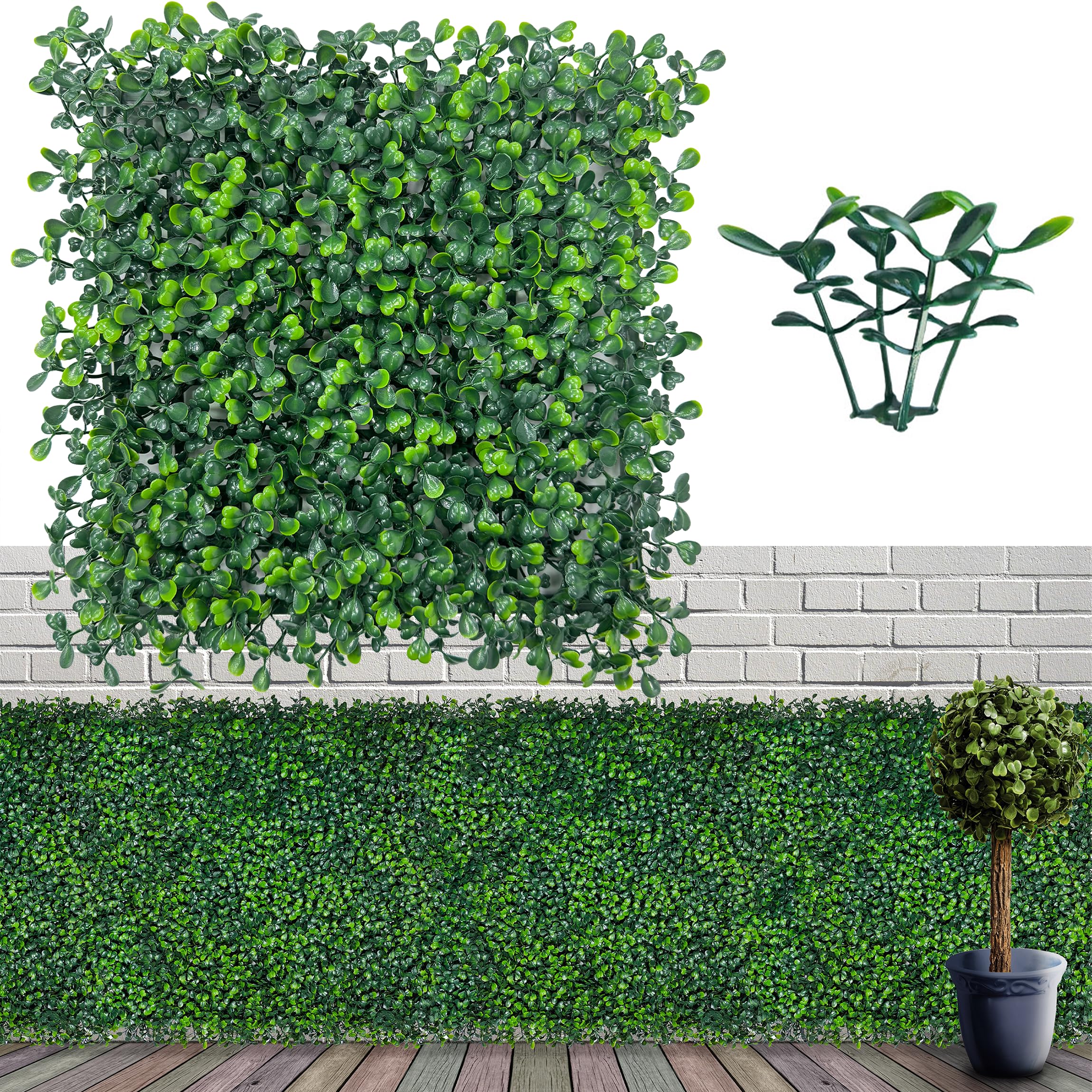 ODTORY artificial grass wall panel 10x10 front view enhances privacy indoors or outdoors