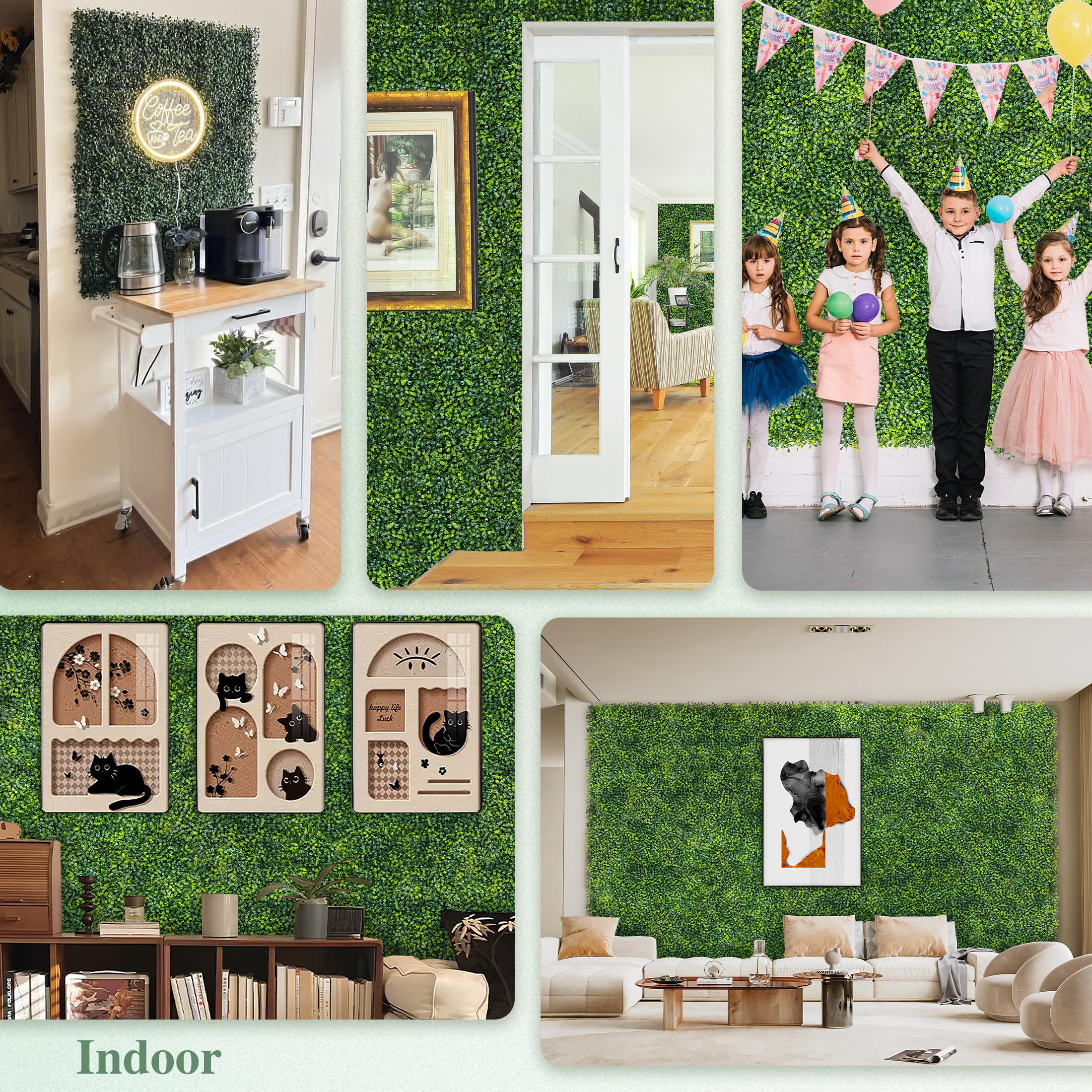 ODTORY Boxwood Roll Panel backyard balcony privacy screen setup