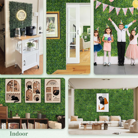 ODTORY Boxwood Roll Panel backyard balcony privacy screen setup