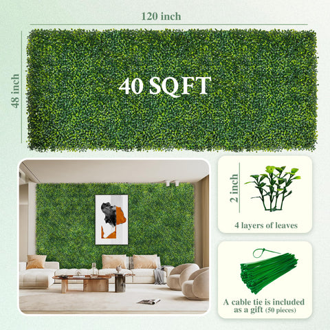 ODTORY Boxwood Roll Panel close-up leaves highlighting texture