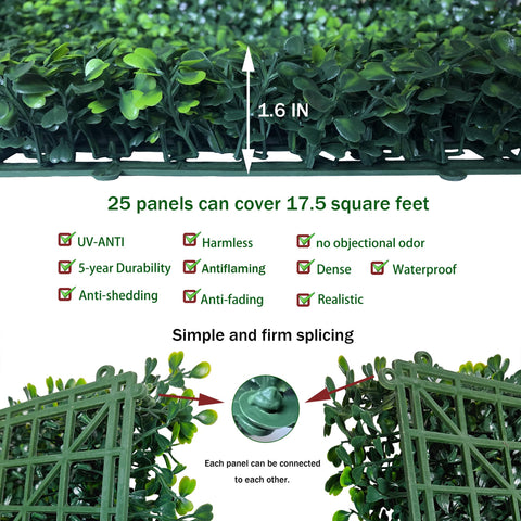 ODTORY UV-protected greenery panel suitable for outdoor and sunlit spaces.
