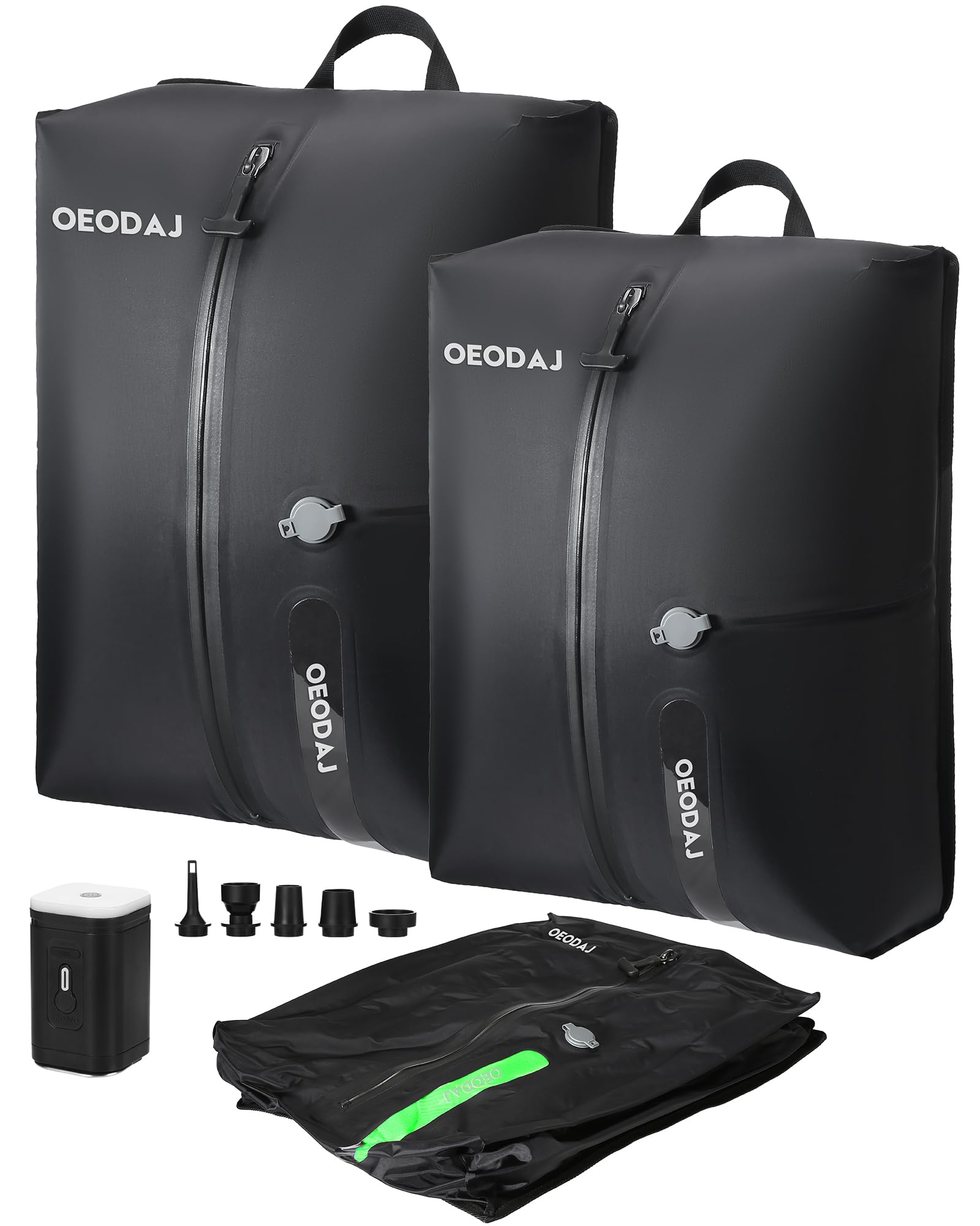 OEODAJ travel vacuum bags with wireless pump ready to expand your carry-on space