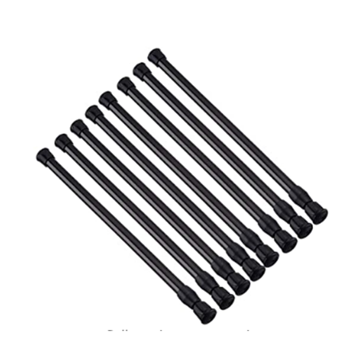 OESLIRT tension rod in black, 28-48 inches, ideal for closet organization.