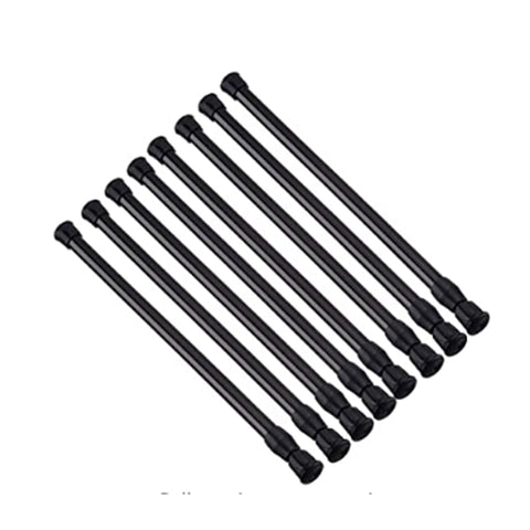 OESLIRT tension rod in black, 28-48 inches, ideal for closet organization.