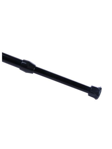 OESLIRT tension rod as kitchen curtain rod for window styling.