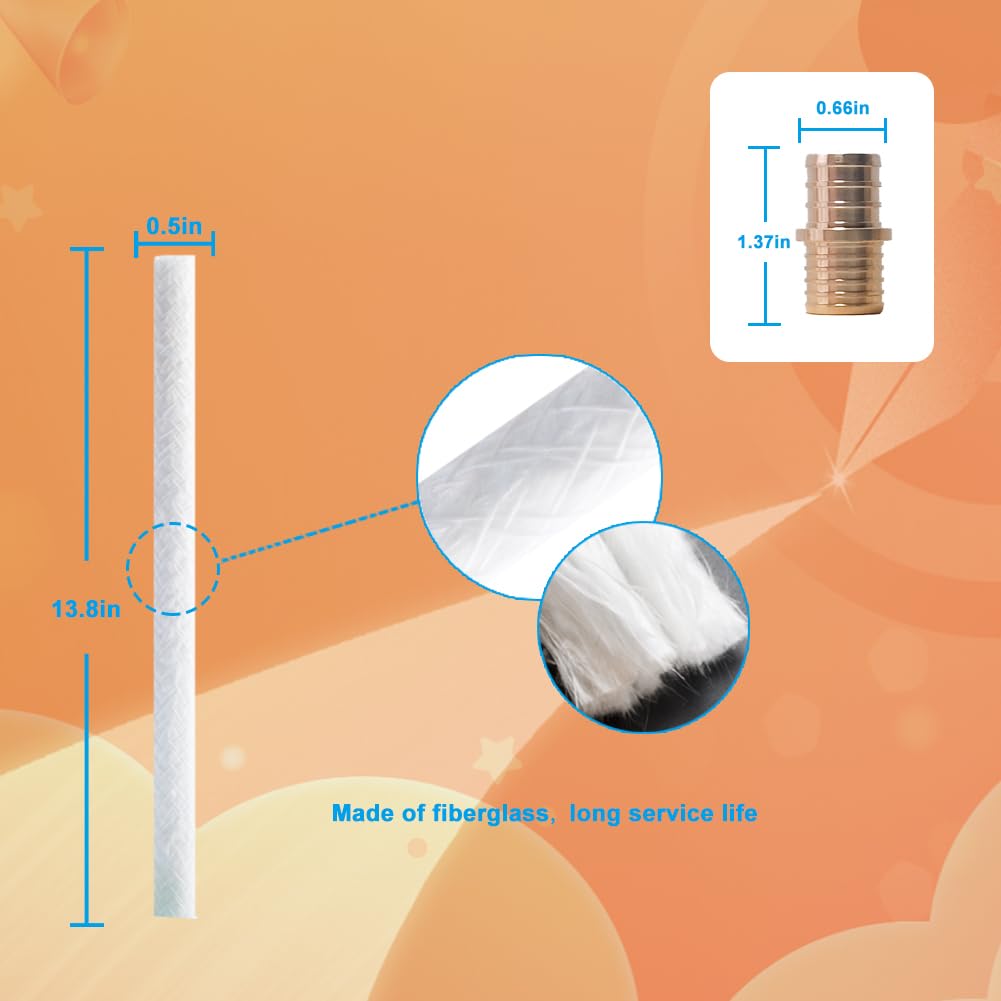 OEXEO long-life fiberglass wicks for steady flame evenings