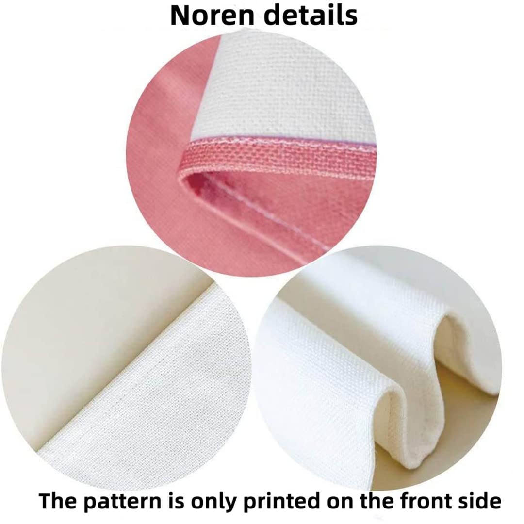 Ofat Home easy-installation rod-pocket noren for quick, tool-free setup.