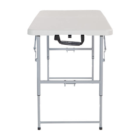 Office Star Resin Rectangle Table height-adjustable legs allow comfortable, adaptable work surfaces.