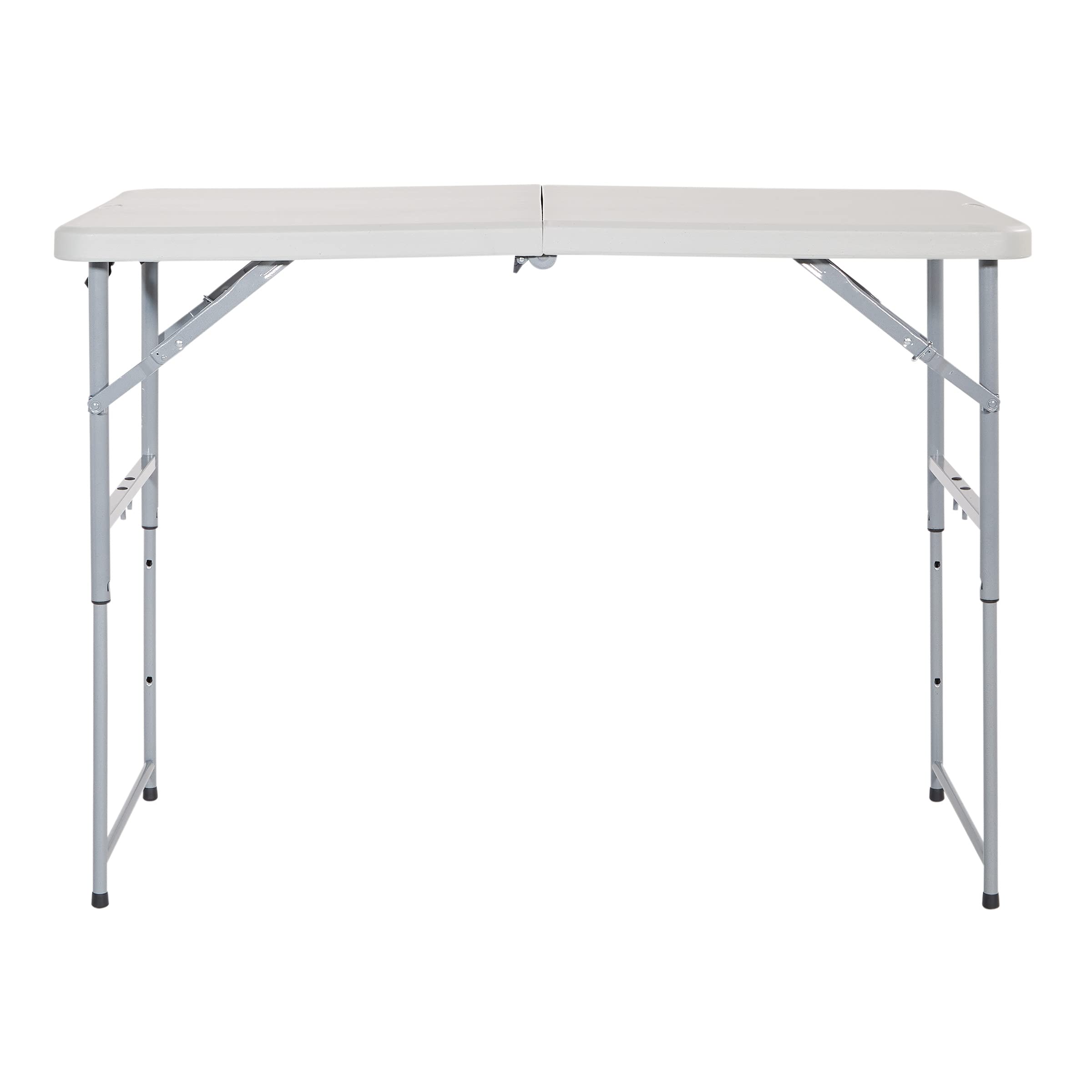 Office Star Resin Rectangle Table locking latch keeps the table steady during use.
