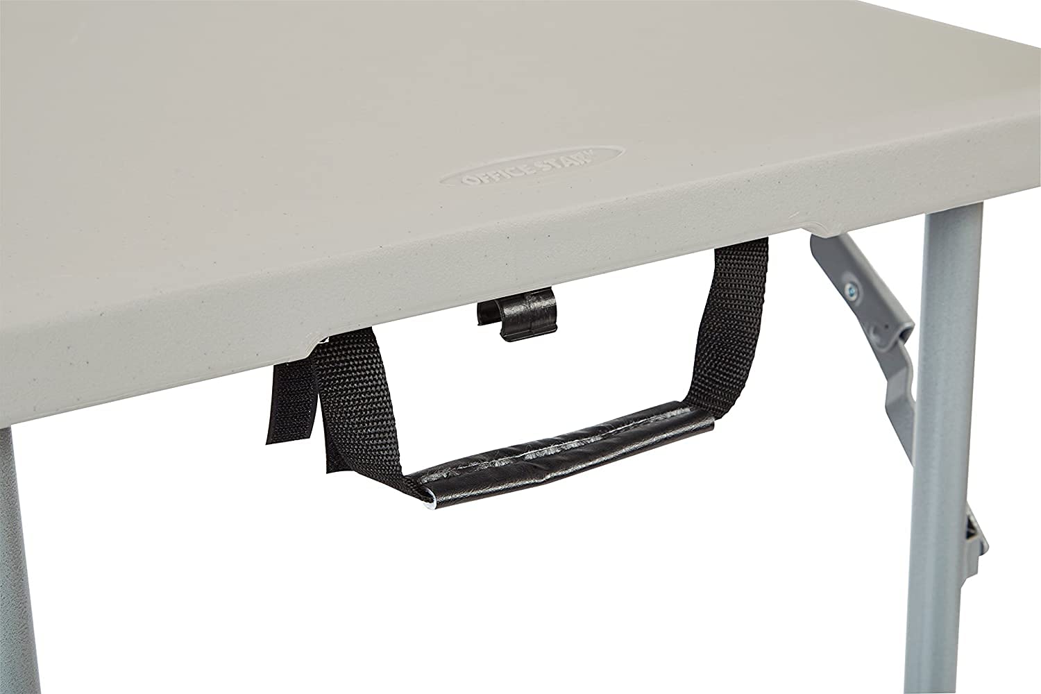 Office Star Resin Rectangle Table non-marring feet protect floors in busy environments.