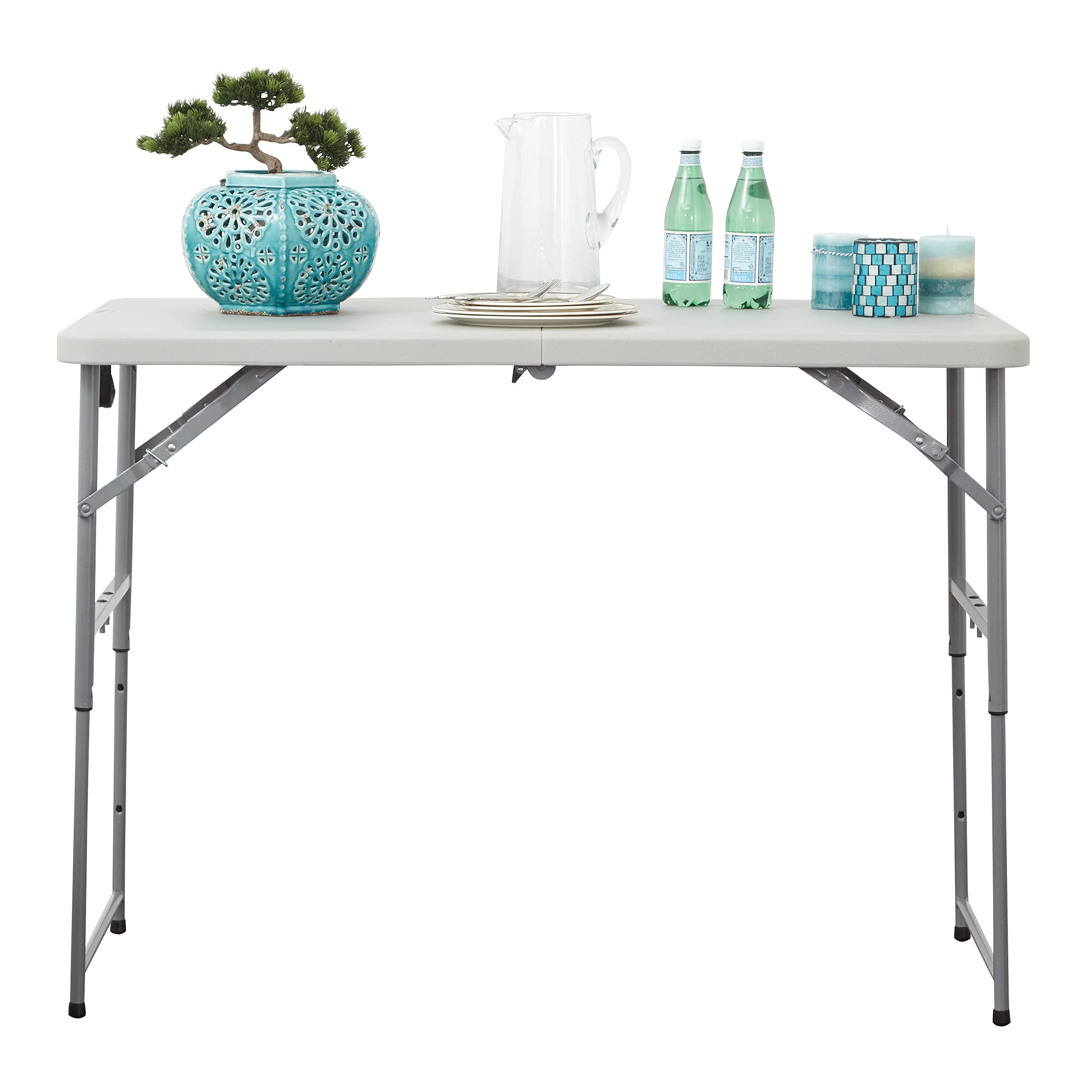 Office Star Resin Rectangle Table waterproof surface suits indoor and outdoor tasks.