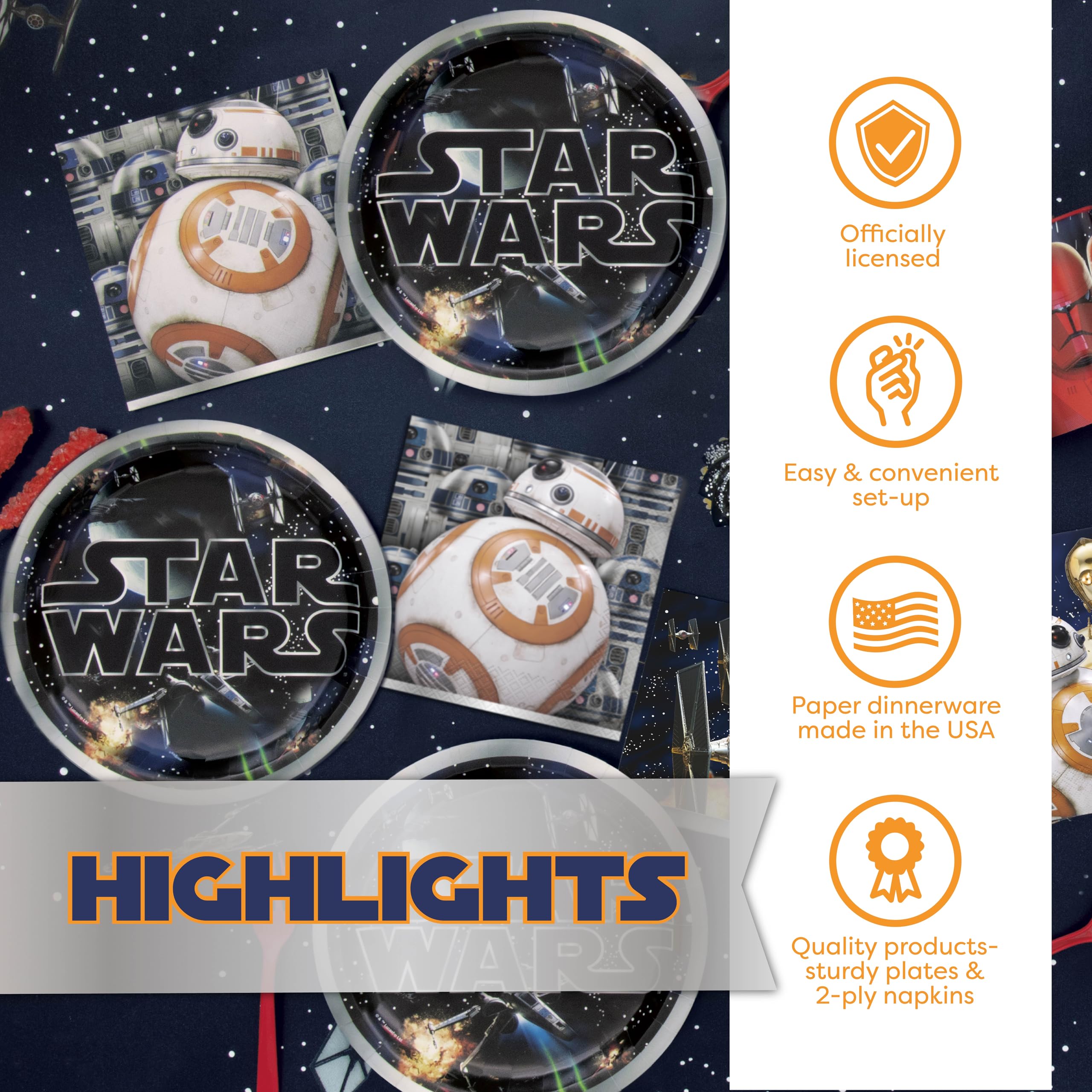 Officially licensed Star Wars collection ensures authentic branding.