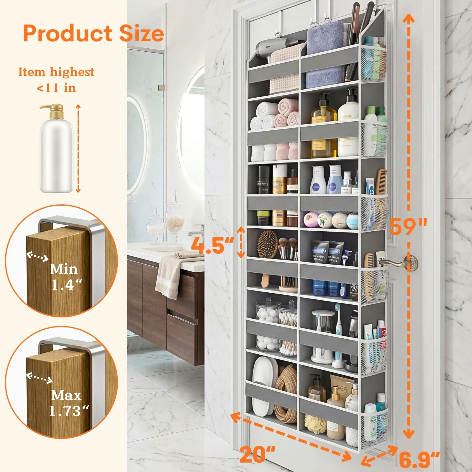 Ofiray-Home clear window design lets you spot items at a glance.