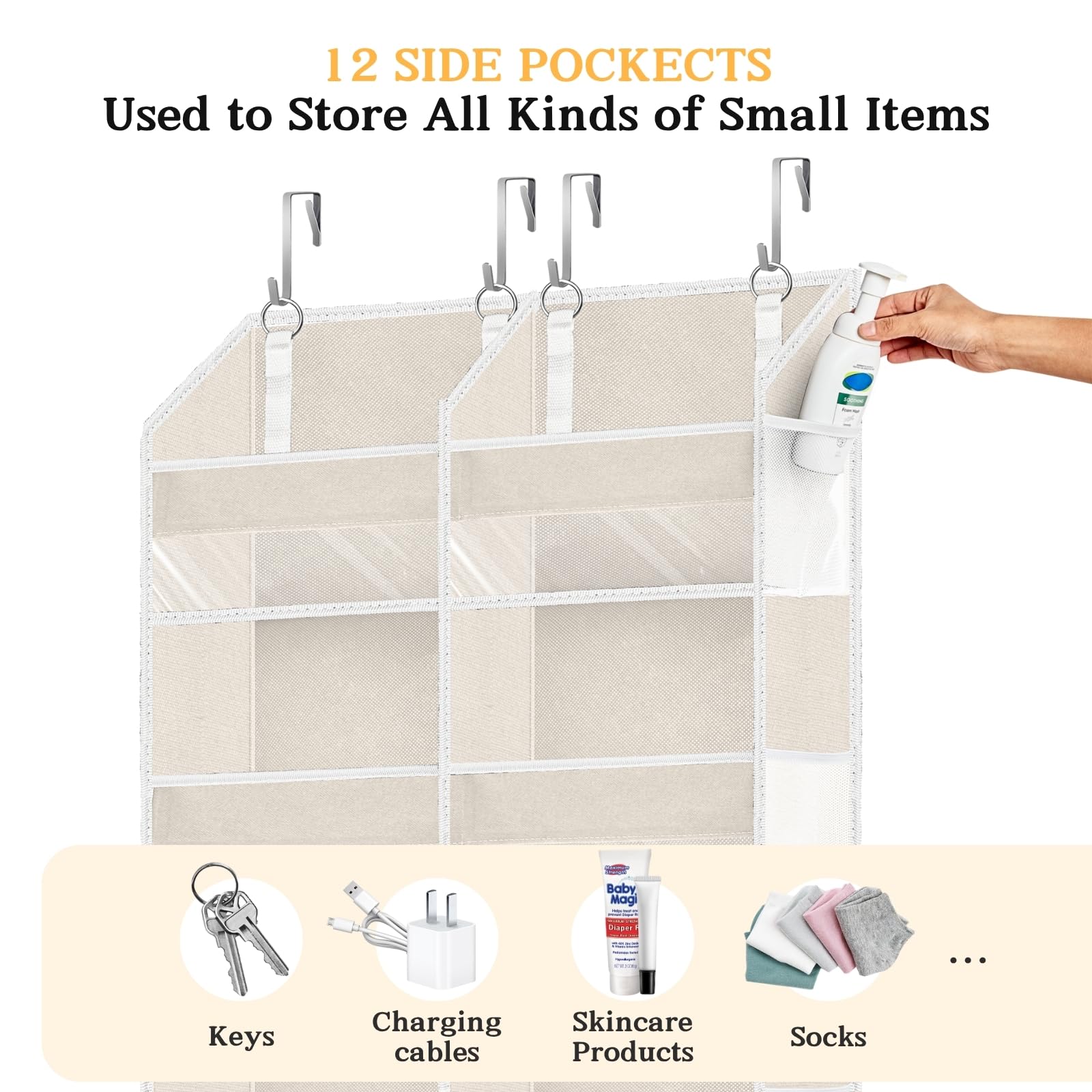 Ofiray-home fabric and clear window for easy item search