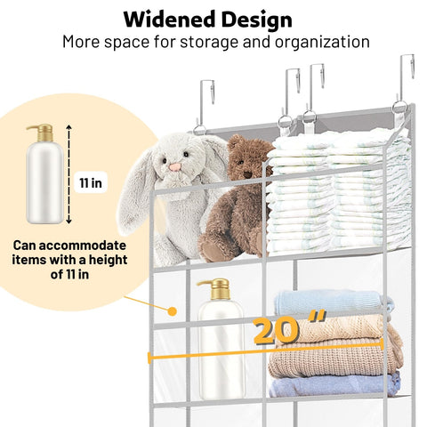 Ofiray-Home expanded width 20 inch fits larger doors for extra storage