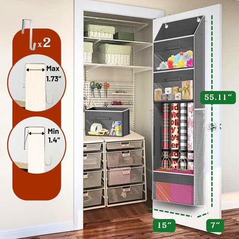 Ofiray-home four-tier design offers visible compartments for ribbons and ornaments.