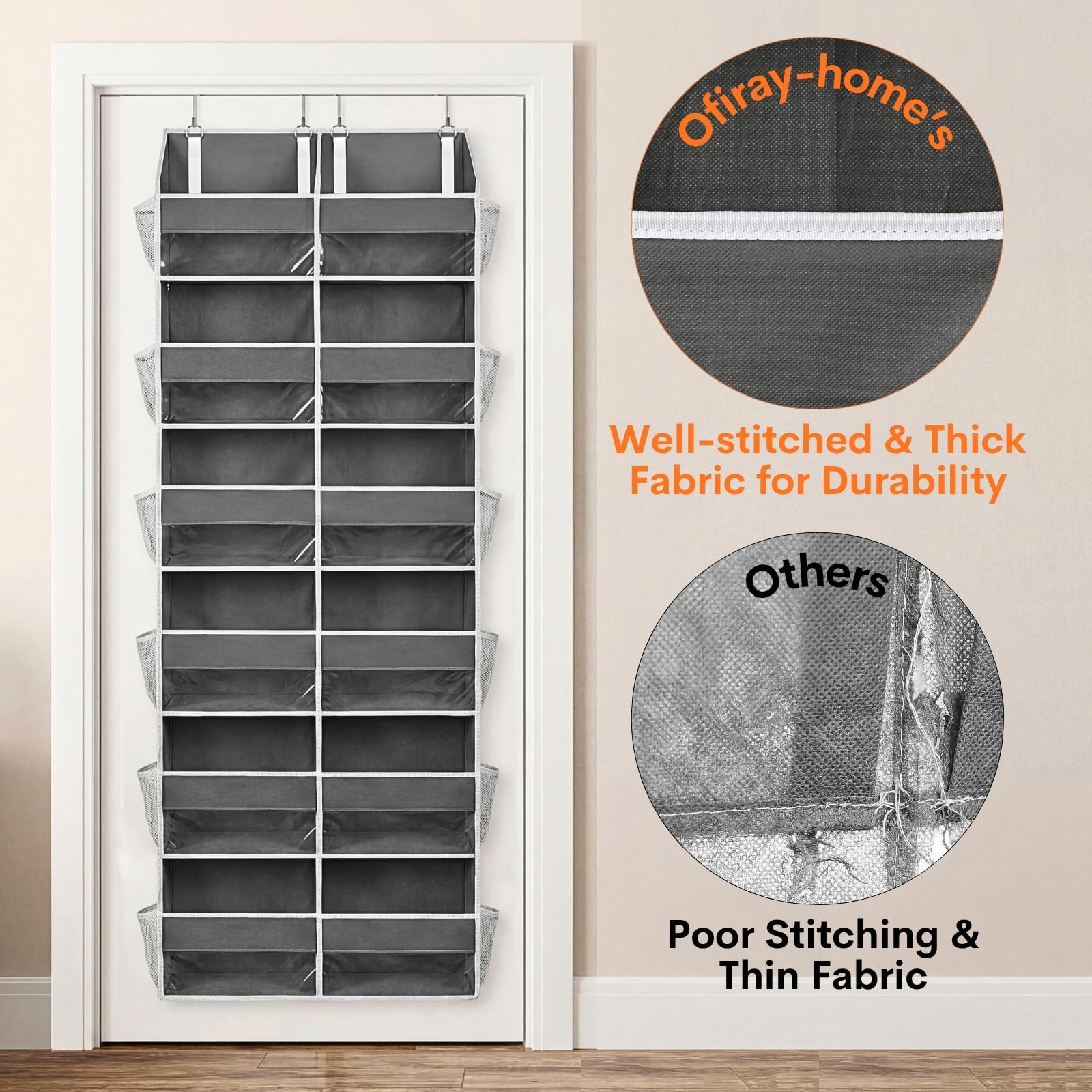 Ofiray-Home versatile room storage keeps toys, diapers, and shoes neatly organized.