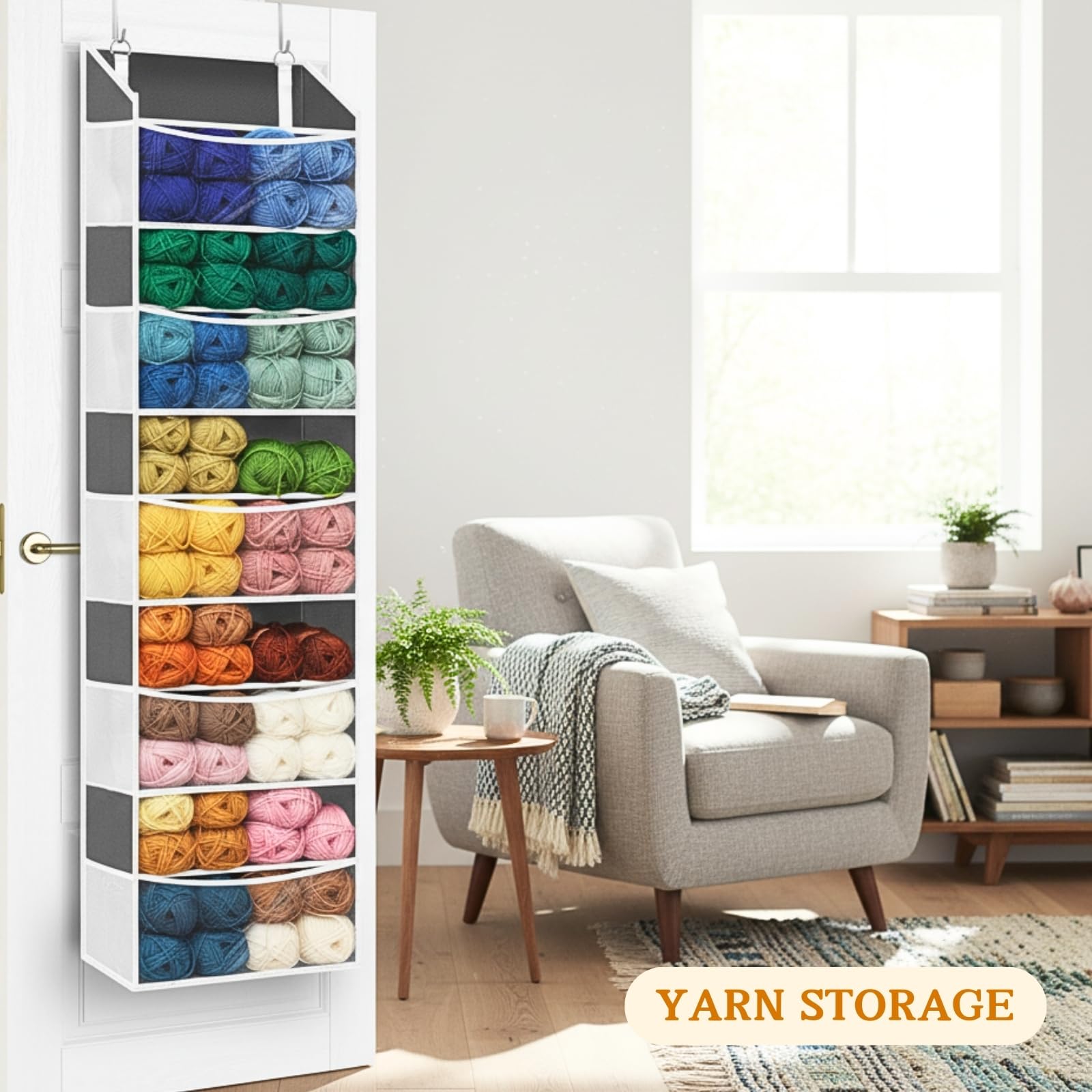 Ofiray-home over-door organizer 50 lb capacity offers stable storage