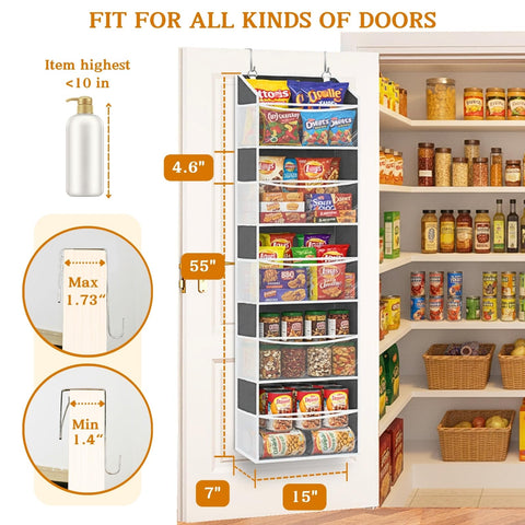 Ofiray-home over-door organizer sturdy cardboard structure maintains shape and support