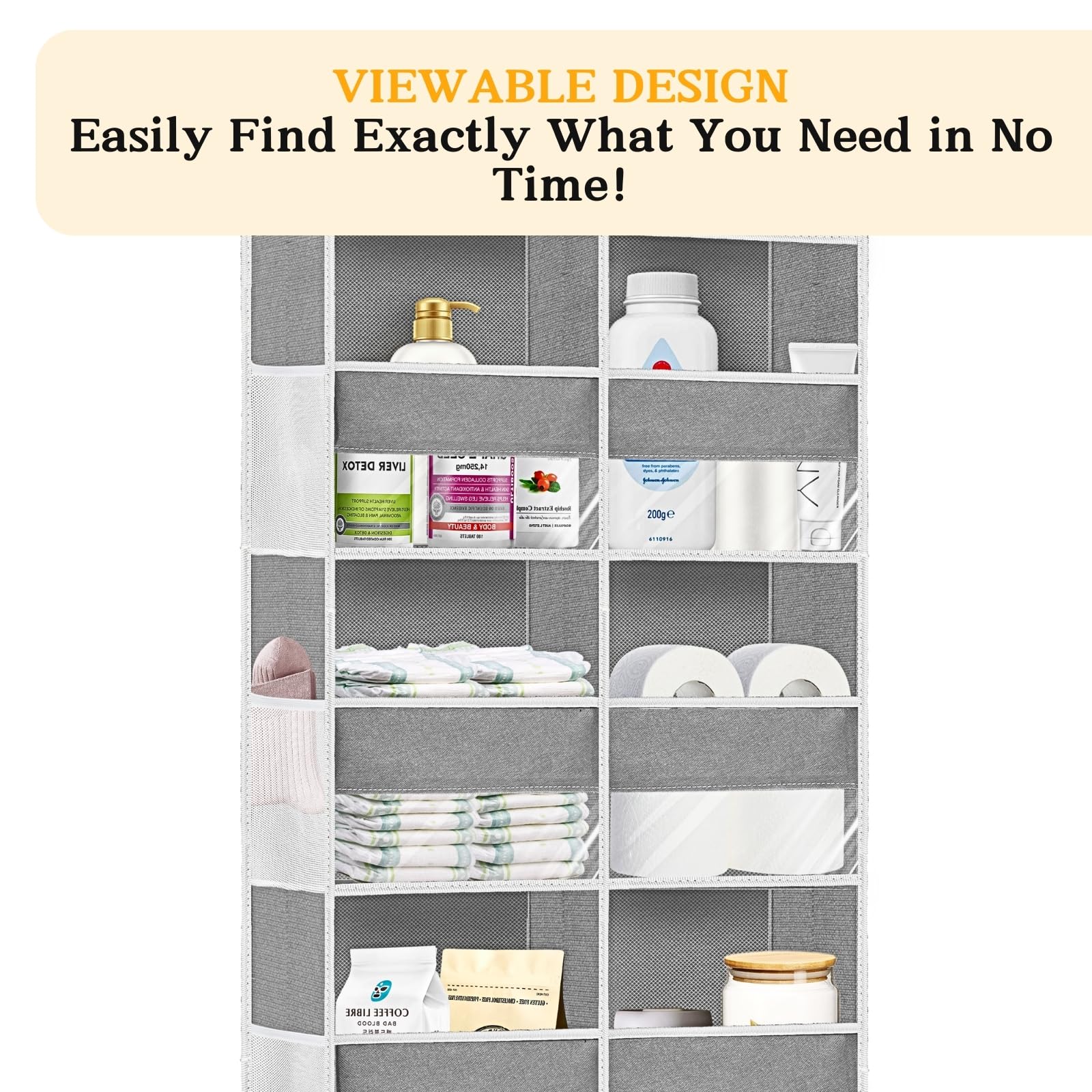 Ofiray-Home 20-inch width fits standard doors for versatile storage.