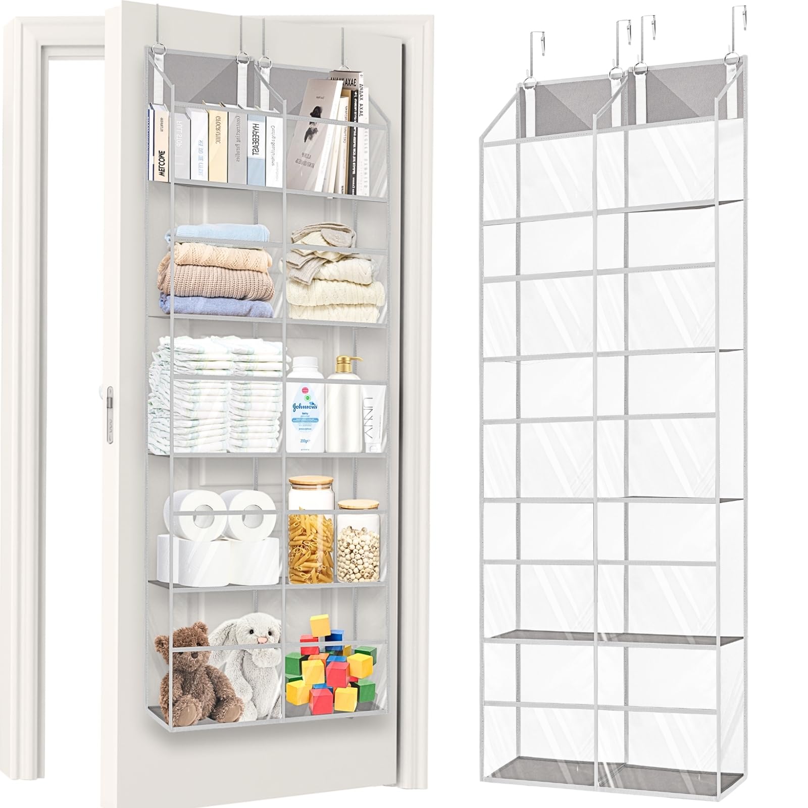 Ofiray-Home over the door organizer with five tiers for clutter-free entryways