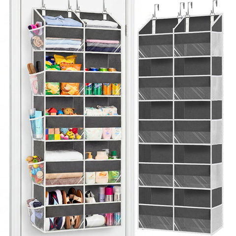 Ofiray-Home over-the-door organizer with five tiers providing spacious behind-door storage