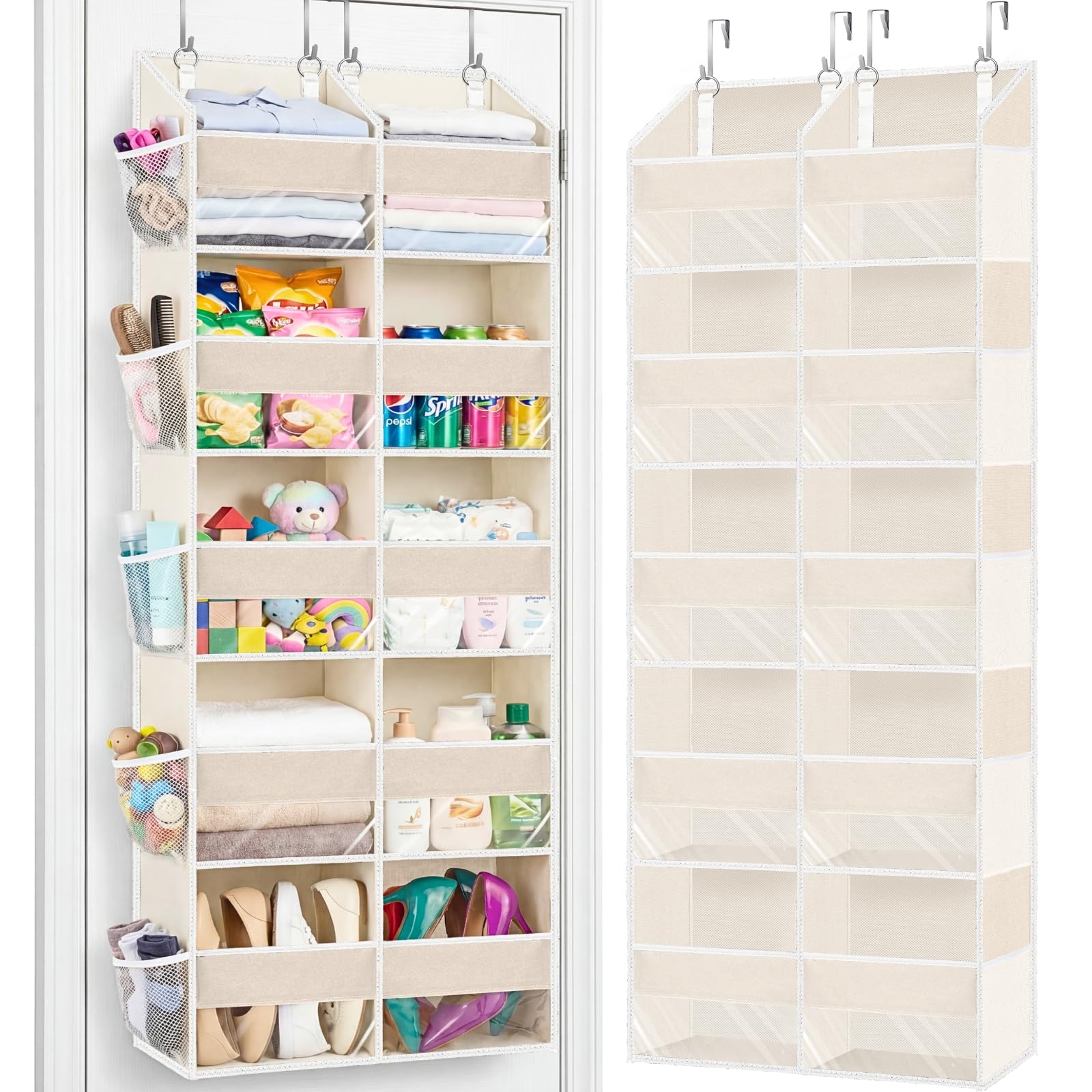 Ofiray-home Over the Door Organizer with five tiers for organized storage.
