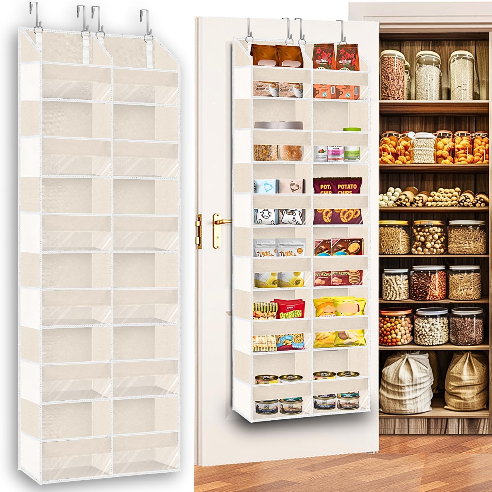 Ofiray-home over the door organizer with 6 tiers storing toys and clothes neatly