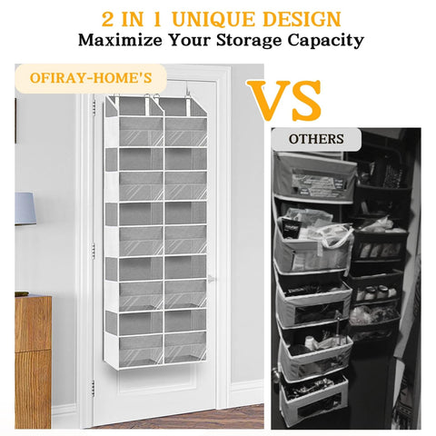 Ofiray-Home 80lb capacity keeps heavier necessities safely behind the door.
