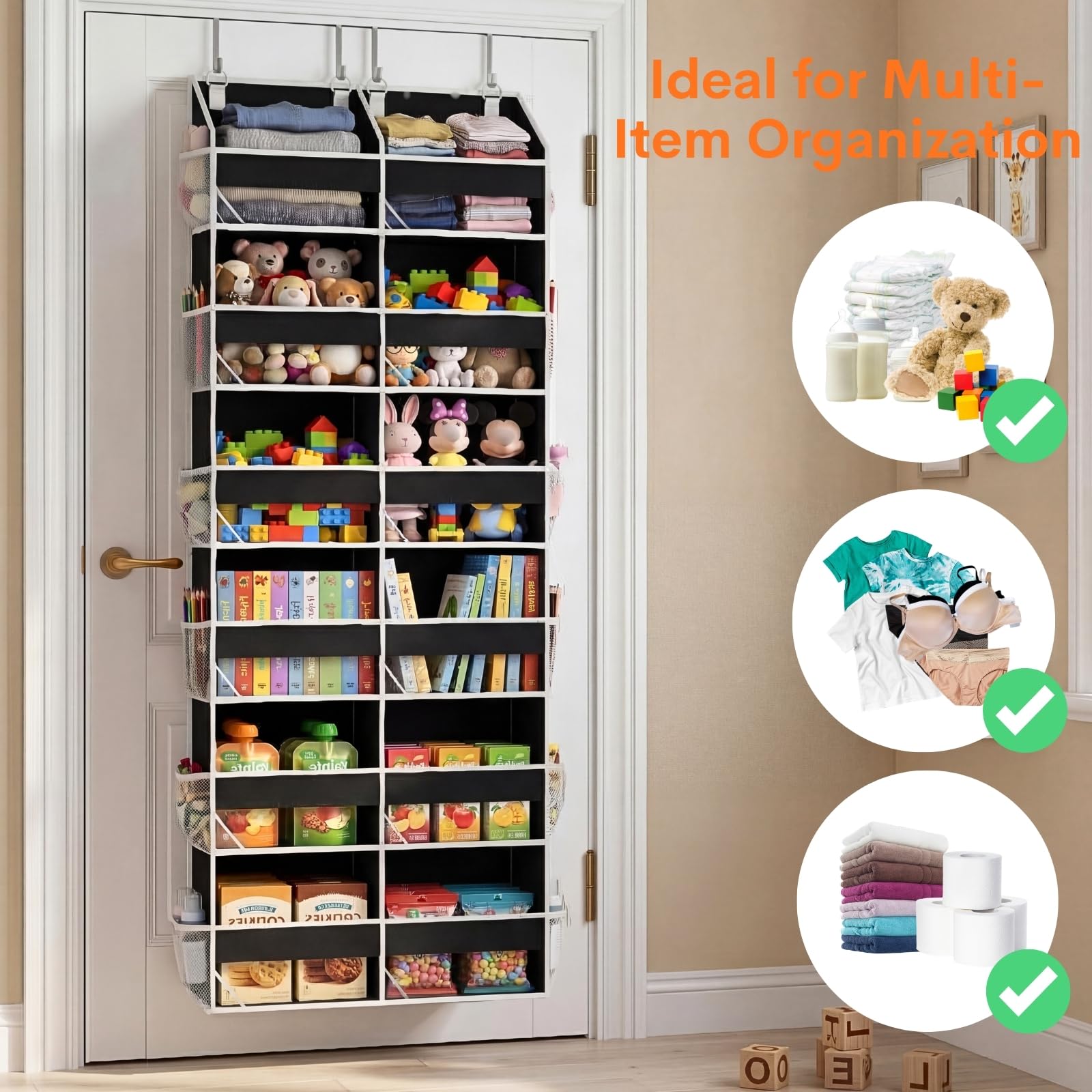 Ofiray-Home see-through clear window helps locate items at a glance.